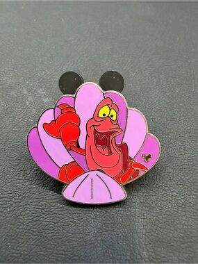 Disney Sebastian Enamel Pin - Pink and Red